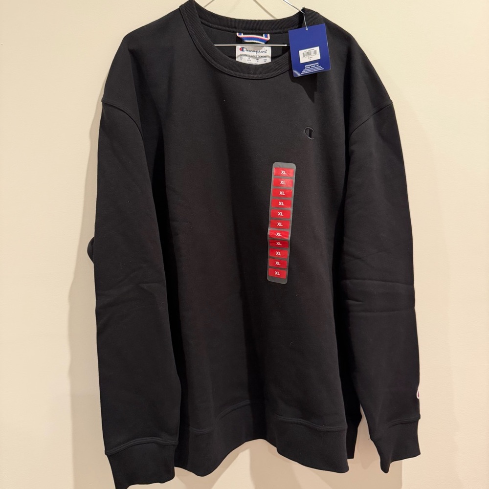 Champion Men's Black‎ Crewneck Sweatshirt